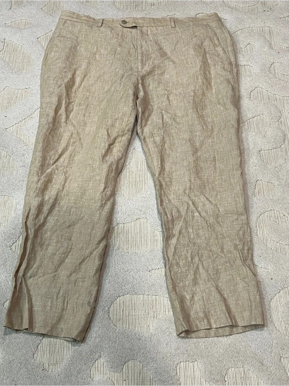 Joseph Abboud Pants Men Size 38x28 Dress Casual Old Money 100% Linen Resort